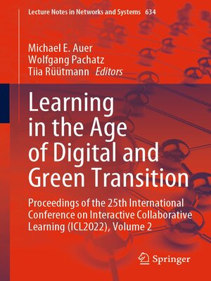 cover image of Learning in the Age of Digital and Green Transition
